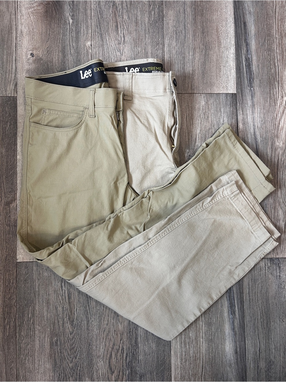 Men’s Lee Pants Bundle/ Lot of 2 Tan Pants 32/32